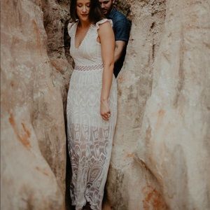 Boho White Dress for Bride